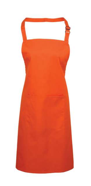Premier ‘colours’ Bib Apron With Pocket - orange