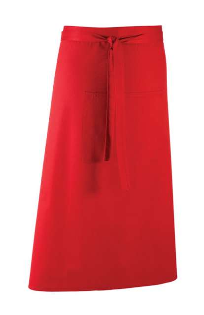 Premier 'colours Collection’ Bar Apron With Pocket - červená