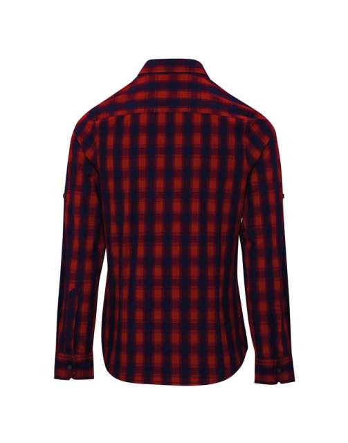 Premier 'mulligan' Check - Women's Long Sleeve Cotton Shirt - Premier 'mulligan' Check - Women's Long Sleeve Cotton Shirt - Cherry Red
