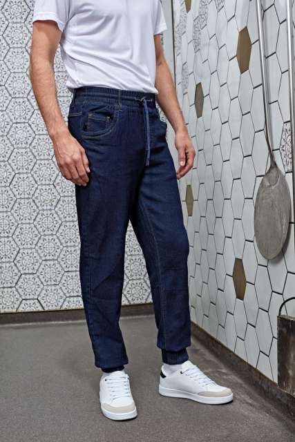 Premier 'artisan' Chef's Jogging Trousers - modrá