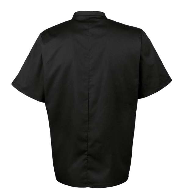 Premier Short Sleeve Chef's Jacket - black