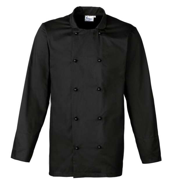 Premier ‘cuisine' Long Sleeve Chef’s Jacket - black