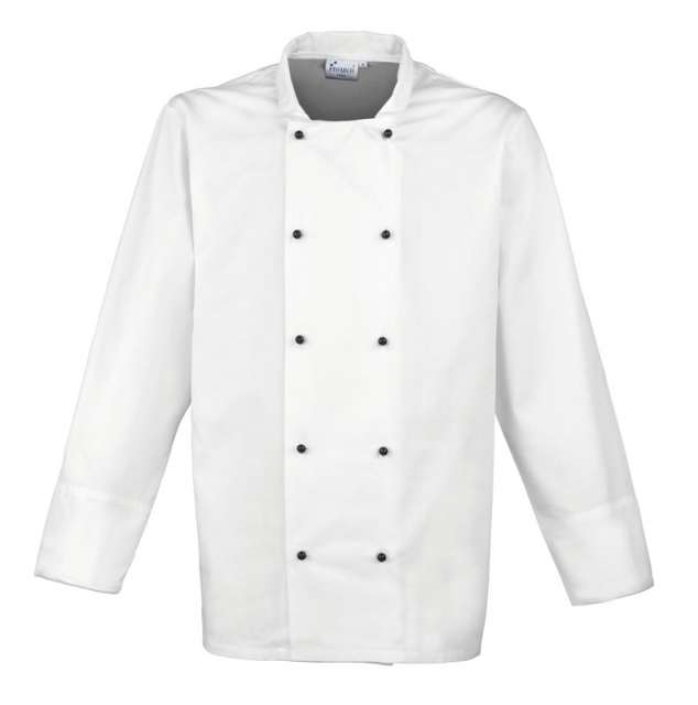 Premier ‘cuisine' Long Sleeve Chef’s Jacket - biela
