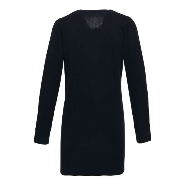 Premier Women's Long Length Knitted Cardigan - černá