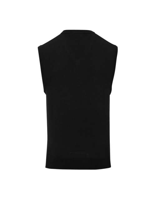 Premier Men's V-neck Sleeveless Sweater - čierna