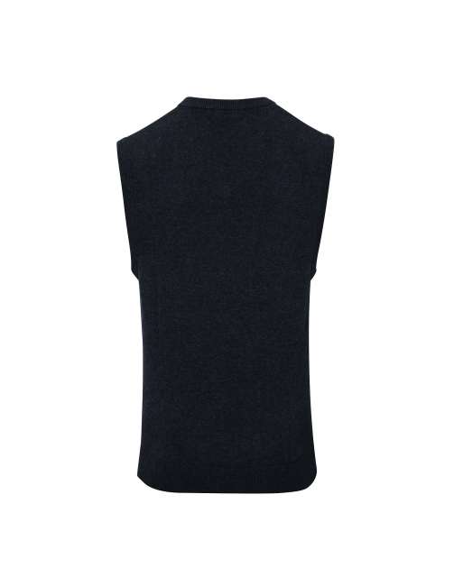 Premier Men's V-neck Sleeveless Sweater - Grau