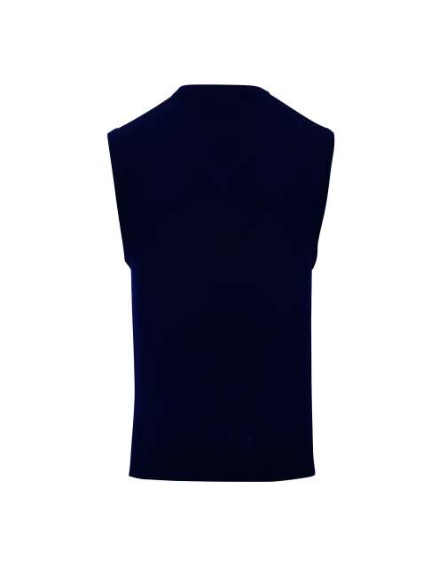 Premier Men's V-neck Sleeveless Sweater - modrá
