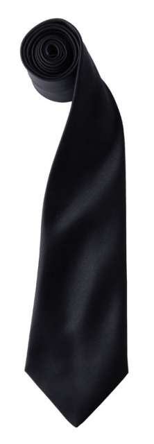Premier 'colours Collection' Satin Tie - černá