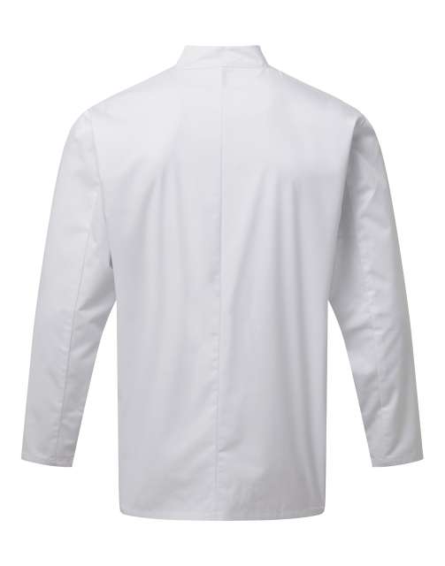 Premier 'essential' Long Sleeve Chef's Jacket - biela
