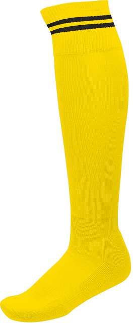 Proact Striped Sports Socks - yellow