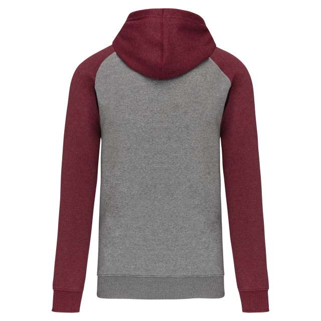 Proact Adult Two-tone Hooded Sweatshirt - šedá