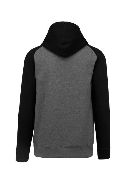Proact Kids' Two-tone Hooded Sweatshirt - Grau