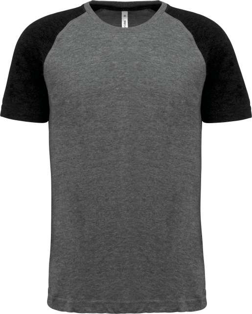 Proact Adult Triblend Two-tone Sports Short-sleeved T-shirt - Grau
