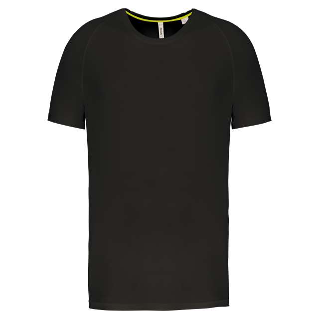 Proact Men's Recycled Round Neck Sports T-shirt - černá