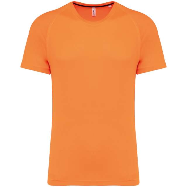 Proact Men's Recycled Round Neck Sports T-shirt - oranžová