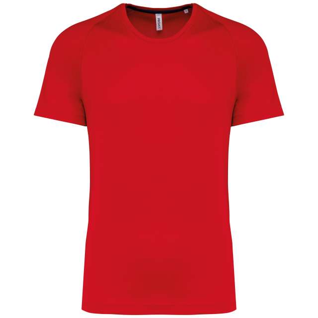 Proact Men's Recycled Round Neck Sports T-shirt - red