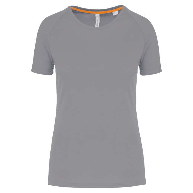 Proact Ladies' Recycled Round Neck Sports T-shirt - šedá