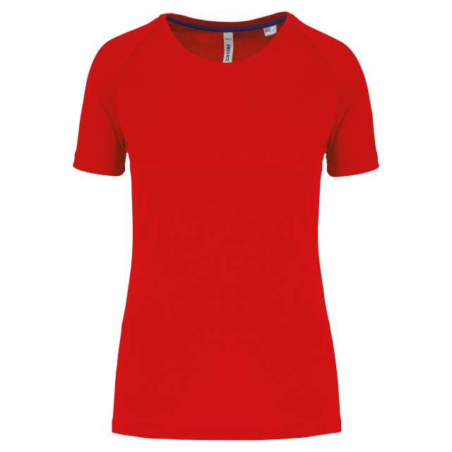 Proact Ladies' Recycled Round Neck Sports T-shirt - červená