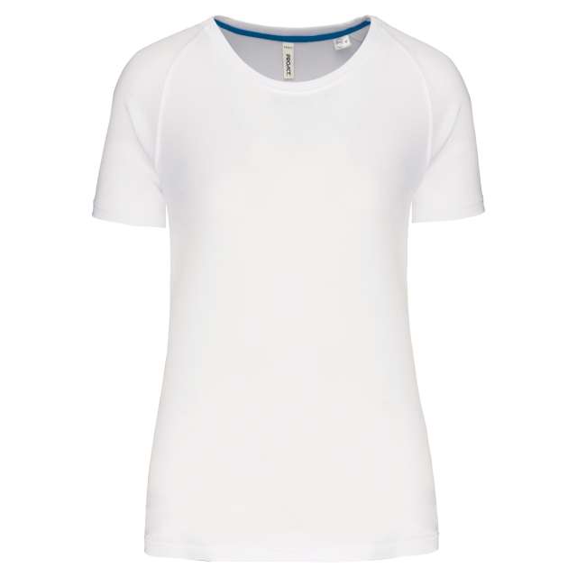 Proact Ladies' Recycled Round Neck Sports T-shirt - Weiß 