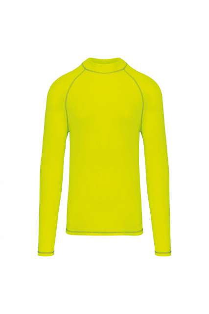 Proact Men's Technical Long-sleeved T-shirt With Uv Protection - yellow