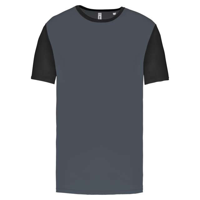 Proact Adults' Bicolour Short-sleeved T-shirt - Proact Adults' Bicolour Short-sleeved T-shirt - Charcoal