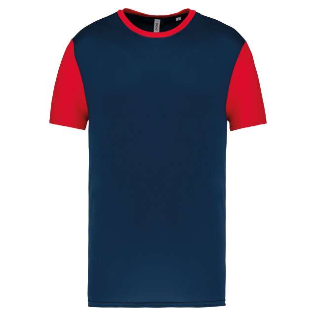Proact Adults' Bicolour Short-sleeved T-shirt - blau