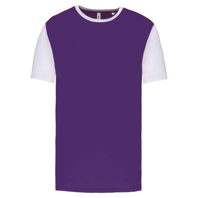 Proact Adults' Bicolour Short-sleeved T-shirt - Violett