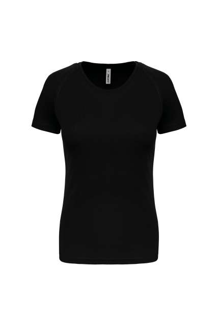 Proact Ladies' Short-sleeved Sports T-shirt - čierna