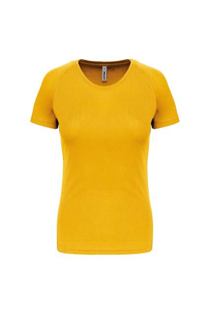 Proact Ladies' Short-sleeved Sports T-shirt - žlutá
