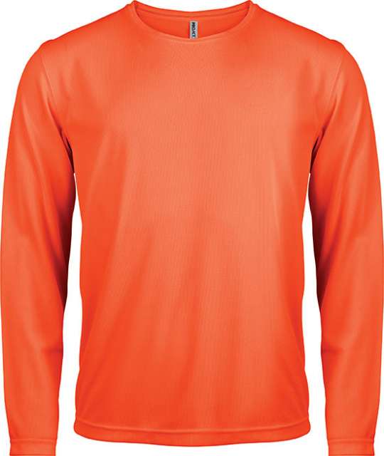 Proact Men's Long-sleeved Sports T-shirt - oranžová