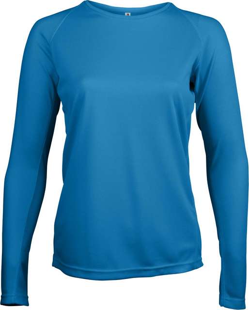 Proact Ladies' Long-sleeved Sports T-shirt - modrá