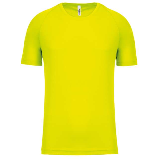 Proact Kids' Short Sleeved Sports T-shirt - žltá