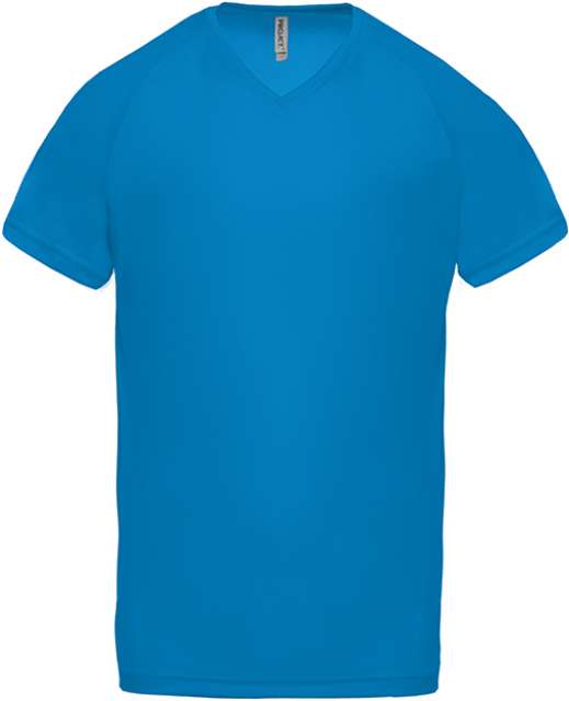Proact Men’s V-neck Short Sleeve Sports T-shirt - blau