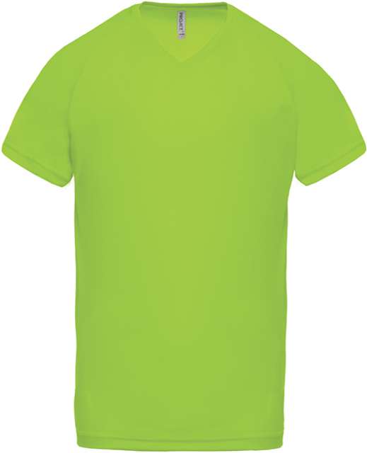Proact Men’s V-neck Short Sleeve Sports T-shirt - Grün