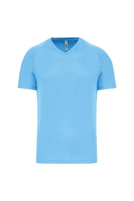 Proact Men’s V-neck Short Sleeve Sports T-shirt - blau