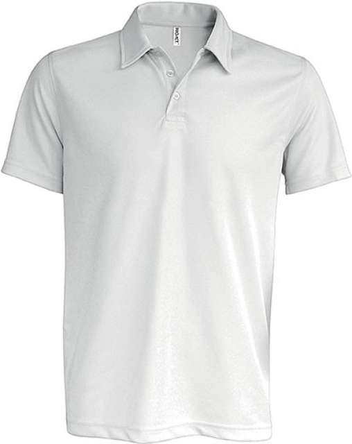 Proact Men's Short-sleeved Polo Shirt - Proact Men's Short-sleeved Polo Shirt - White