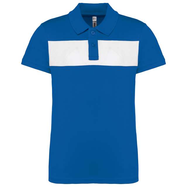 Proact Kids' Short Sleeve Polo Shirt - modrá