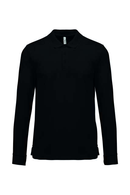 Proact Adult Cool Plus® Long-sleeved Polo Shirt - schwarz