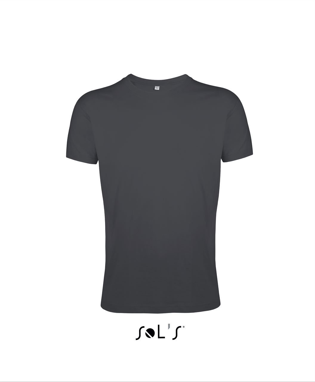 Sol's Regent Fit - Men’s Round Neck Close Fitting T-shirt - šedá