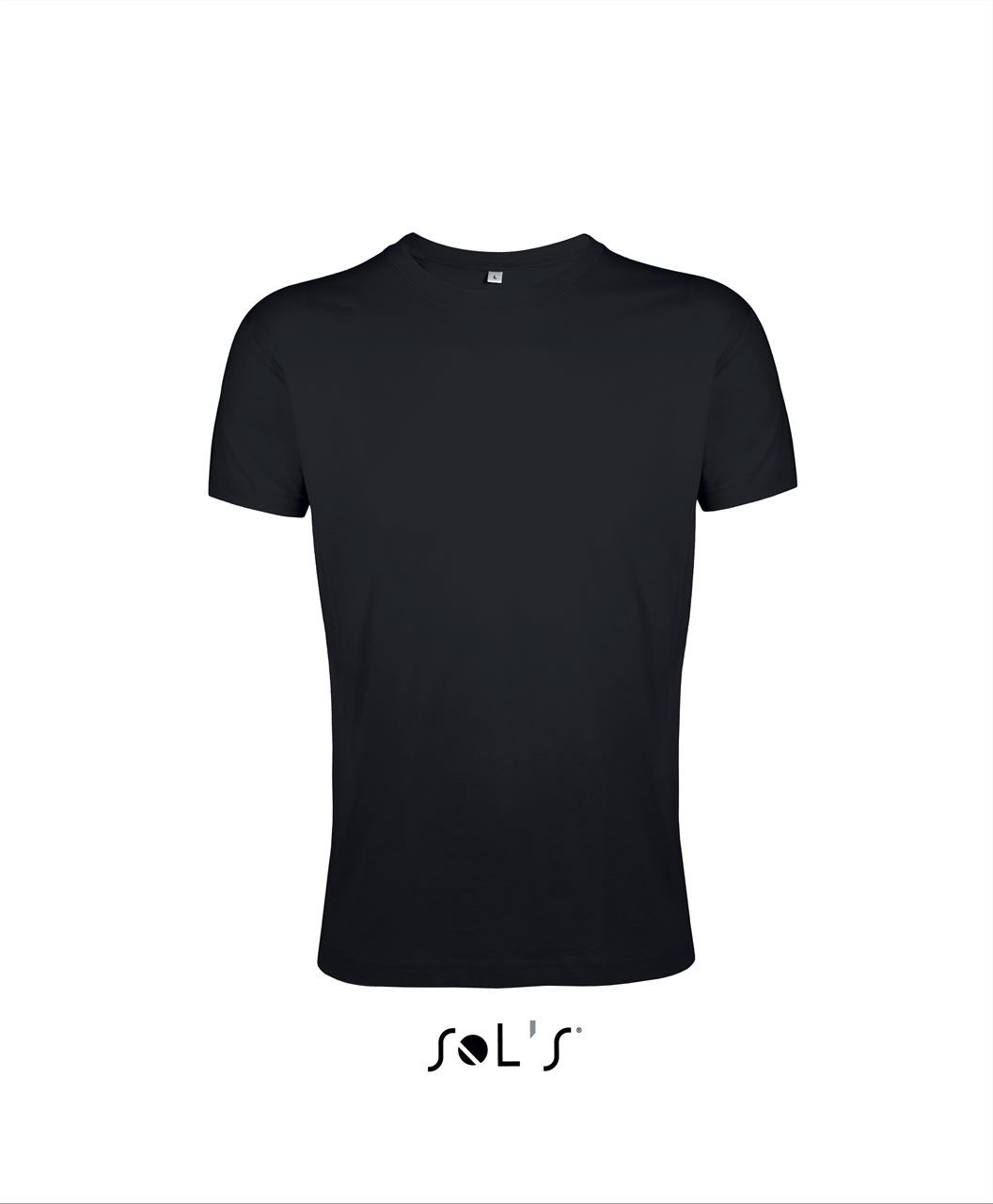 Sol's Regent Fit - Men’s Round Neck Close Fitting T-shirt - čierna