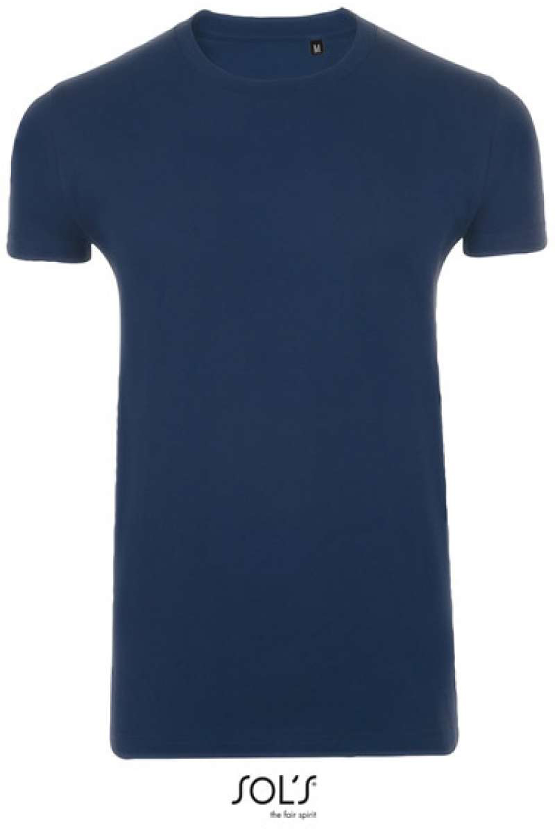Sol's imperial Fit - Men's Round Neck Close Fitting T-shirt - modrá