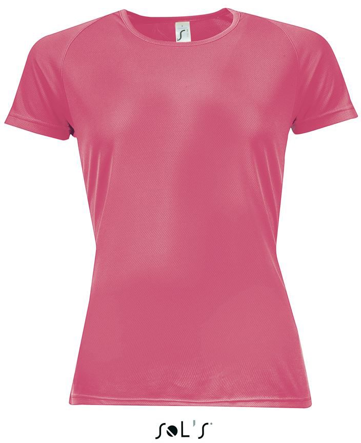 Sol's Sporty Women - Raglan-sleeved T-shirt - pink