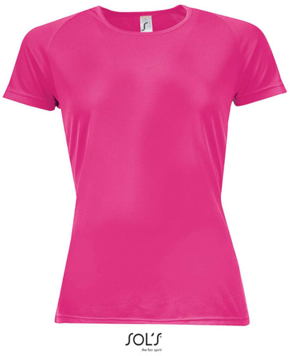 Sol's Sporty Women - Raglan-sleeved T-shirt - ružová
