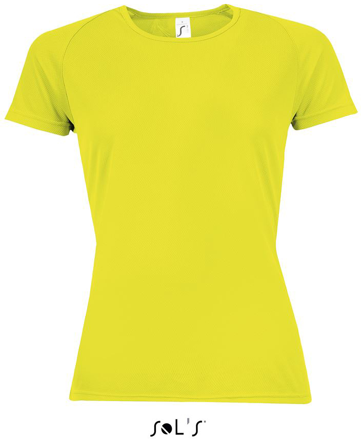 Sol's Sporty Women - Raglan-sleeved T-shirt - Sol's Sporty Women - Raglan-sleeved T-shirt - Safety Green