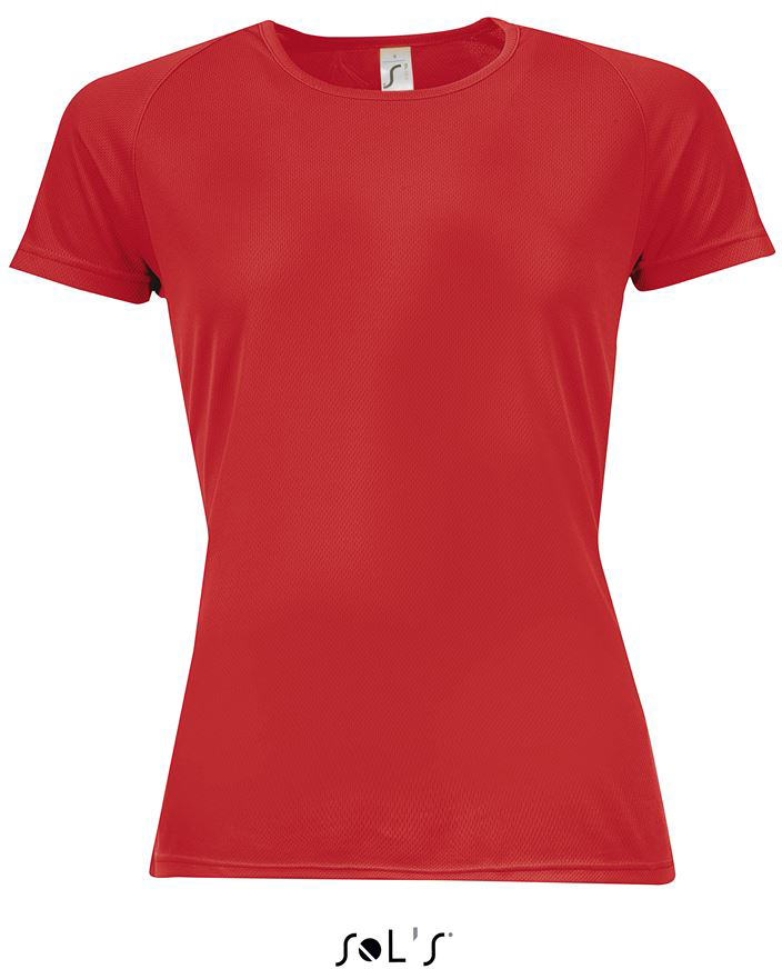 Sol's Sporty Women - Raglan-sleeved T-shirt - Sol's Sporty Women - Raglan-sleeved T-shirt - Red