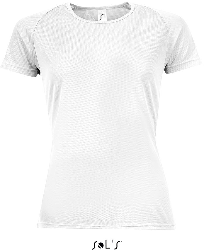 Sol's Sporty Women - Raglan-sleeved T-shirt - biela