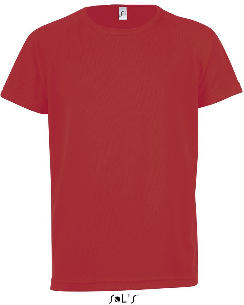 Sol's Sporty Kids - Raglan-sleeved T-shirt - red