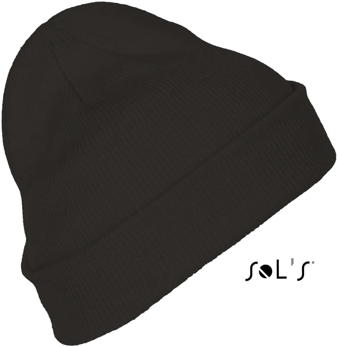 Sol's Pittsburgh - Solid-colour Beanie With Cuffed Design - čierna