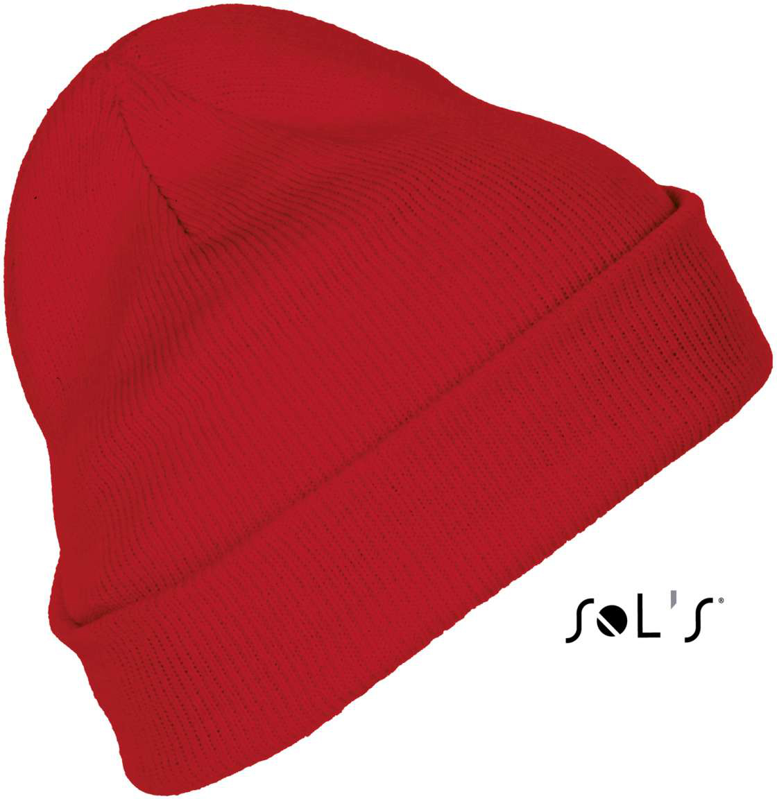 Sol's Pittsburgh - Solid-colour Beanie With Cuffed Design - red