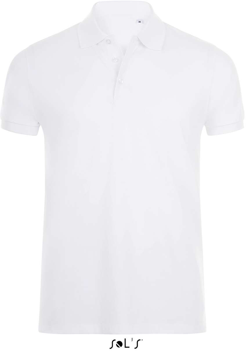 Sol's Phoenix Men - Cotton-elastane Polo Shirt - biela